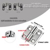 Ldzzuo 4pcs Detachable Door Hinges Stainless Steel Right Left Handed