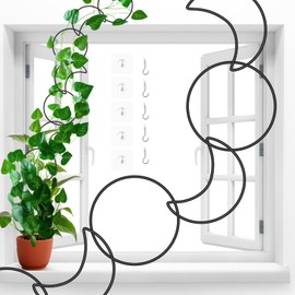 Vodolo 18 Pcs Chain Trellis for Climbing Plants Indoor Outdoor,Wall Plant Vine Climbing Support for Potted Plants,Houseplant Accessorie for Climbing Plants Pertains to Monstera,Pothos,Ivy,Wisteria
