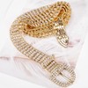 Barry.Wang Women Pearl Belt Cute Girl Rhinestone Sparkling Waist Chain