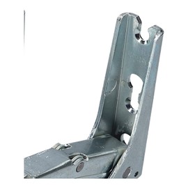 DEKAROX Door Hinge Set of 2 Compatible with Bosch Siemens Neff 12004051 Replacement Hinges Top & Bottom Galvanised Steel for Fridge Freezer