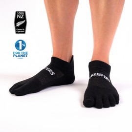 Creepers Blister Busting Merino Toe Socks, No Show Ankle Socks, Unisex sizing for Men and Women