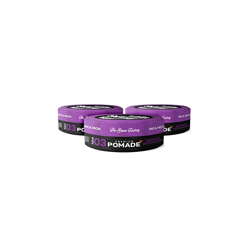 the shave factory Premium Pomade 150ml 03 Fauxhawk Extravaganza with