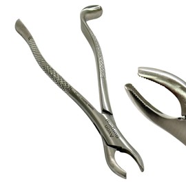 Dental Extraction Plier Syle Forceps for Extracting Upper and Lower Teeth, Upper and Lower Molars, 1st, 2nd, and 3rd - German Stainless Steel Dental Instruments (No. 24 - Upper Molars)