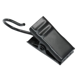 Kemcatui 120Pcs Small Curtain Hooks with Clips, Black Metal Drape Clips Heavy Duty for Photos, Art, Home Decoration Display