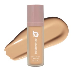 Best Bronze Bombshell Body & Leg Makeup - Waterproof Leg Makeup & Body Foundation - Body Makeup for Scars, Varicose Veins Cover Up & Leg Concealer (NC38 Medium Beige Peach)