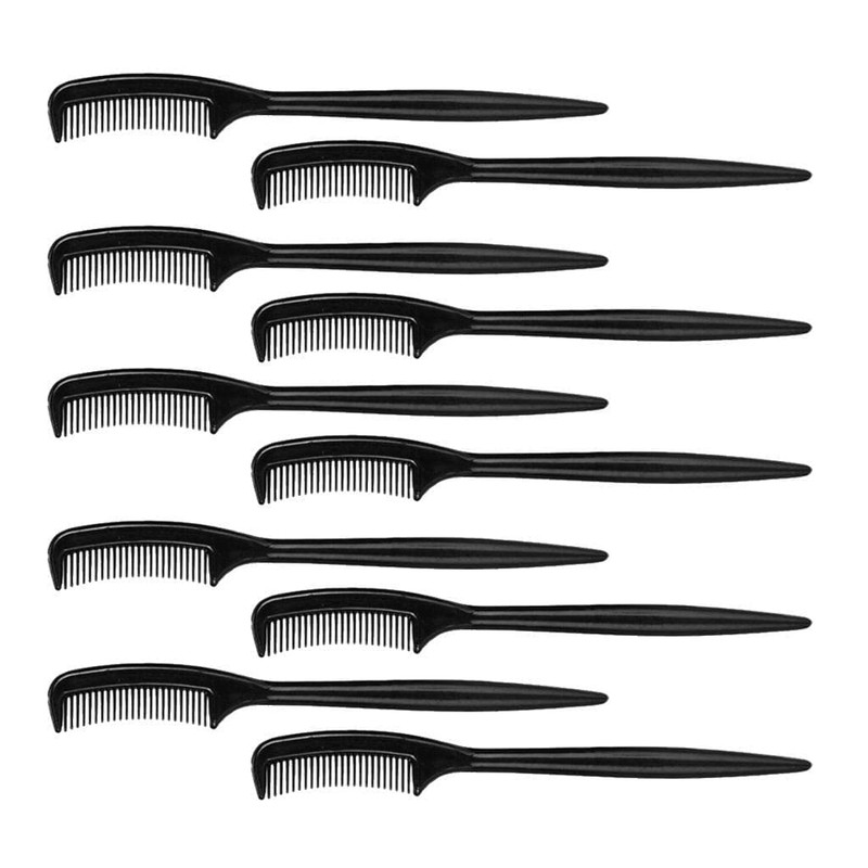 zalati Eyelash Comb 10pcs Plastic Mini Eyebrow Tool for Extension