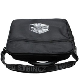 Twisted Stringz Deluxe Yo-Yo Bag - YoYo Carry Case - Holds 12 Yo-Yos- Triple Stitch Shoulder Strap - Double Graphics (Black)