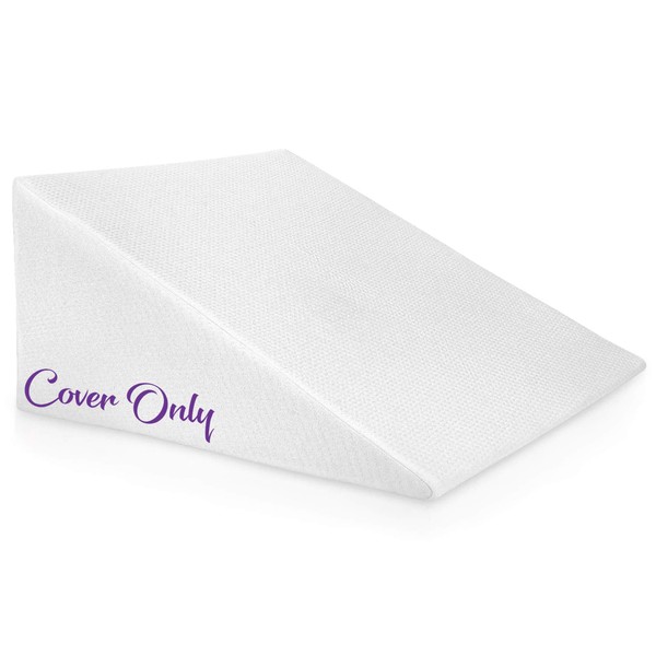 Ebung Bed Wedge Pillow Cover - Fits 12 Inch Bed Wedge Pillow - Replacement Cover Only - Washable