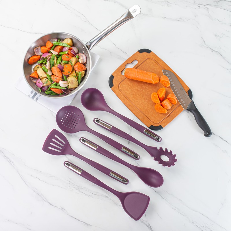 Met Lux Purple Silicone Cooking Utensil Set - 6-Piece -