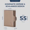 VON HEESEN Credit Card Holder Credit Card Holder, taupe, Without