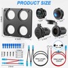 Marine Boat RV 12V Charger Socket Panel: OUFFUN 4 in