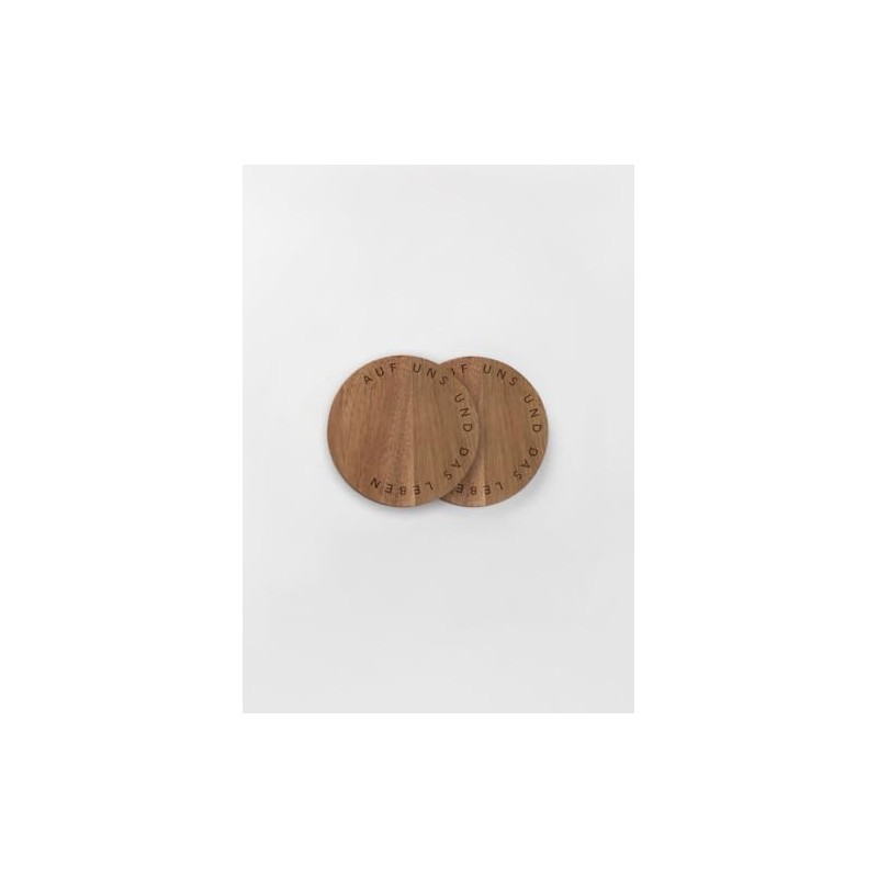 Coasters Set of 2 On Us and Life