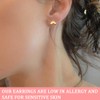 NHQZ S925 Dainty Climber Stud Earrings, Piercing Ear, Piercing Set,