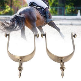 Fockety Horse Spurs, Zinc Alloy Horse Roping Spurs for Boots Men, Horse Boot Spurs Vintage Western Spurs with Gear for Riding Equestrian to Horse for Men