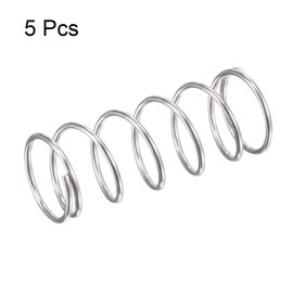 TOP-VIGOR 5Pcs Compression Spring, 16mm OD,1.2mm Wire Size,35mm Free Length Dual Extended Durable Dual Hook Tension Spring for Furniture Screen Doors Repair Projects