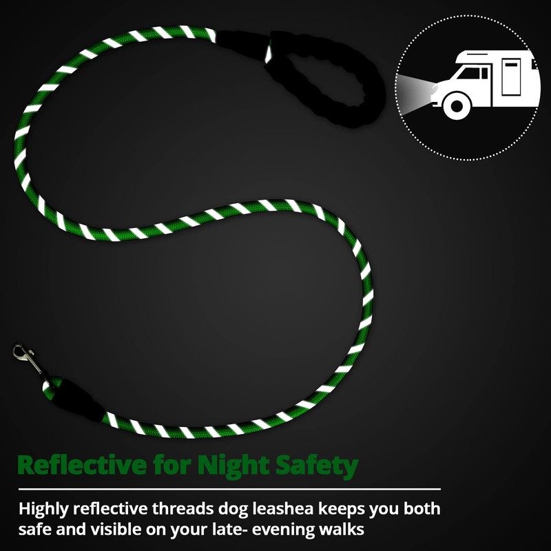 Rope Dog Leash 6 FT: Heavy Duty Leashes with Swivel