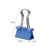 60Pcs NUZAMAS Metal Paper Binder Clamps 15mm Multicoloured Foldback Clips