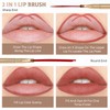 Unaone 2 Pack Lip Brush for Lipstick, Dual-Ended Lip Makeup