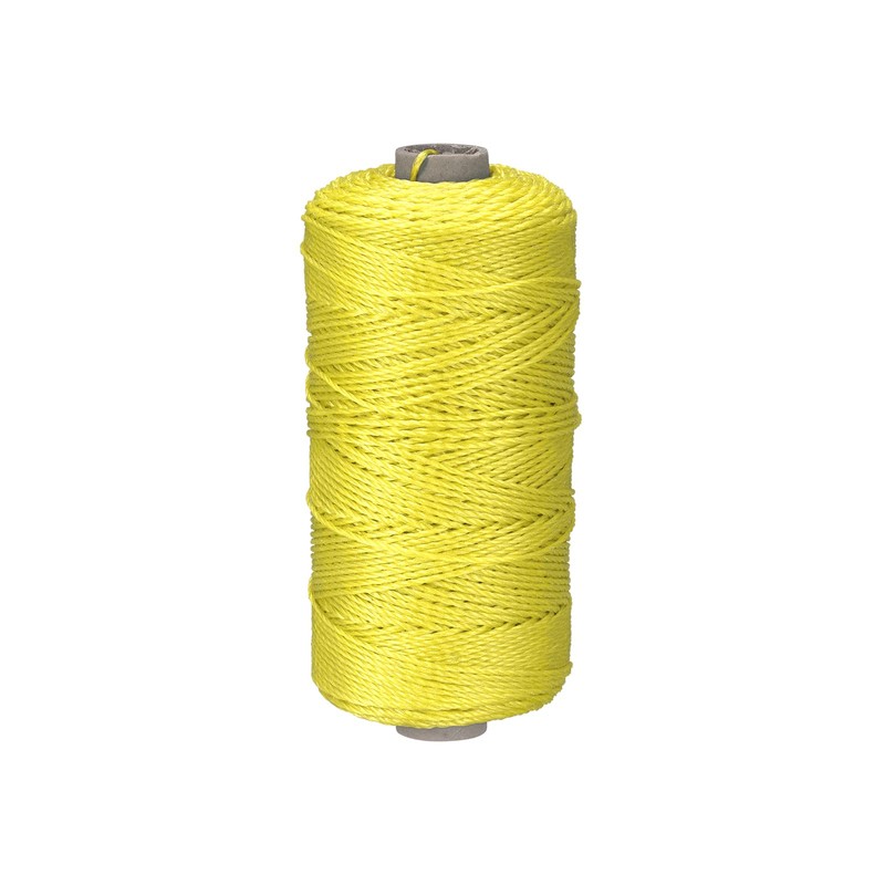 sourcing map Braid Mason's Cord Nylon Yellow 300 m /