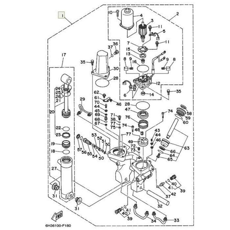 Rebuild Kit Fit For Yamaha outboard 60 70 75 85