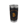 Crypto Minimalist Blockchain Design Stainless Steel Insulated Tumbler