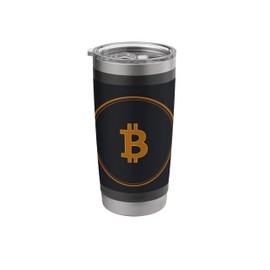 Crypto Minimalist Blockchain Design Stainless Steel Insulated Tumbler