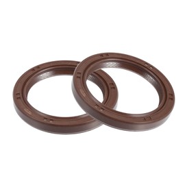 uxcell 2pcs Engine Crankshaft Seal No.9031138059 for Toyota Corolla 1998-2008 for Scion XB 4 Cyl 2.4L 2008-2013 Rubber Brown