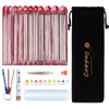 Coopay Knitting Needles Set, 55 Pieces Stainless Steel Double Pointed
