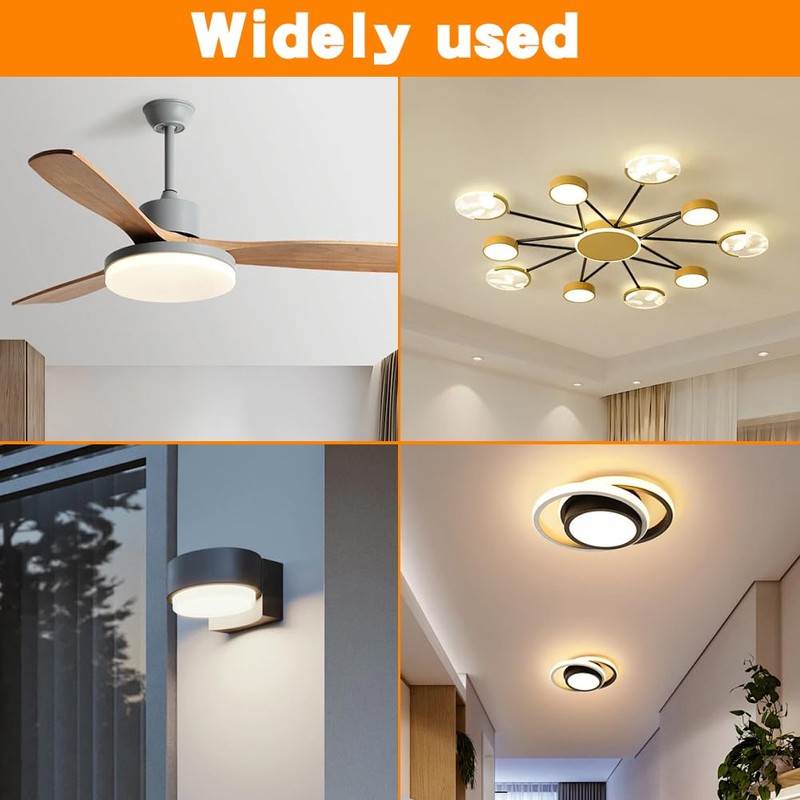 24w 6.2-Inch Ceiling Fan LED Light Replacement, Dimmable LED Retrofit