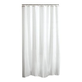 Douceur d'Intérieur Vitamin Shower Curtain PEVA, 180 x 200 x 0.01 cm, white, 180 x 200cm