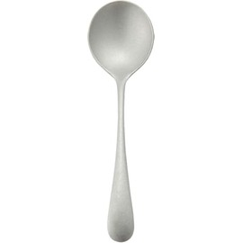 VINTAGE INOX Old English Bouillon Spoon, Made in Japan, For Cafes, Restaurants, Soup, Stainless Steel, Aging, Unbreakable, Dishwasher Safe