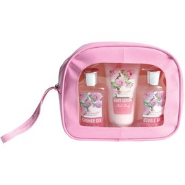Gloss Floral Scented Peony Gift Set 4 Piece Bath Set, Pack of 1 x 440 g)