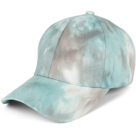 styleBREAKER 04023082 Women's Baseball Cap with Batik Pattern, Unique Pattern, 6-Panel, Baseball Cap, Click & Snap Adjustable, Mint grey
