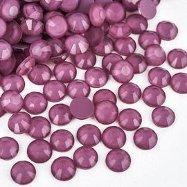 BLINGINBOX Blinginbox Flatback Rhinestones Round Gems, 1440pcs Luminous Series Glass Stones Neon Gems Non Hotfix Crystal Rhinestones for Nail Charms Crafts Clothes Tumblers,Pearly Purple Neon,SS20.