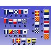 Hampton Nautical Letter R Nautical Cloth Alphabet Flag, Decor, Home