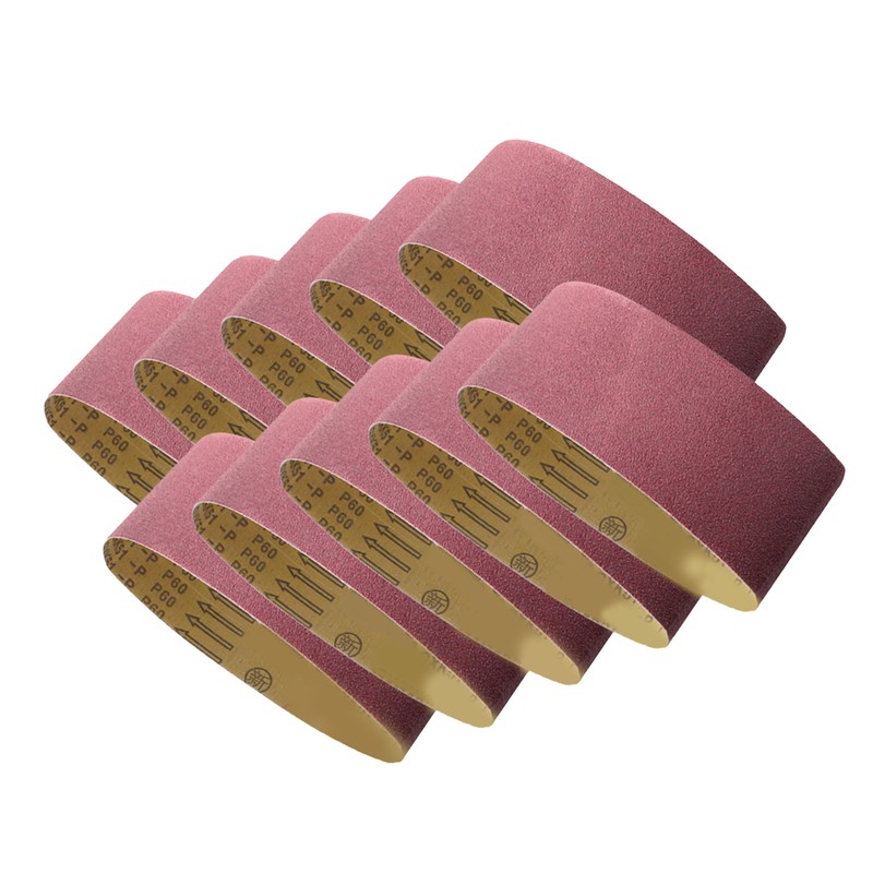 10PCS 180 Grits Sand Belts Aluminum Oxide Sanding Belt Sander
