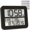 TFA Dostmann Timeline Max Radio Controlled Wall Clock Digital Day