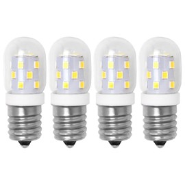 2025 DEARCOOL 4-Pack E17 LED Microwave Light Bulbs - 40W Equivalent, 3W 380LM Daylight 5000K for Range Hood & Stove Replace 8206232A 8206232 1890433 AP4512653 WB36X10003 WB25X10030 6912W1Z004B