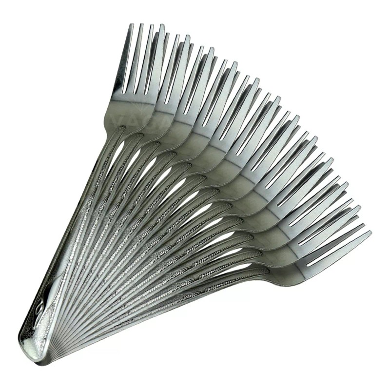 VG Cubiertos Restaurante 12 Pz Acero Inoxidable Cuchara Tenedor