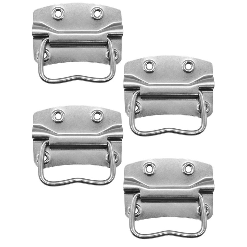 Fuxxer® 4x Solid Folding Metal Handles Crates Racks Stainless Steel