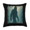 Bigfoot in The Forest Adventure Outdoors Lovers Men Women Throw