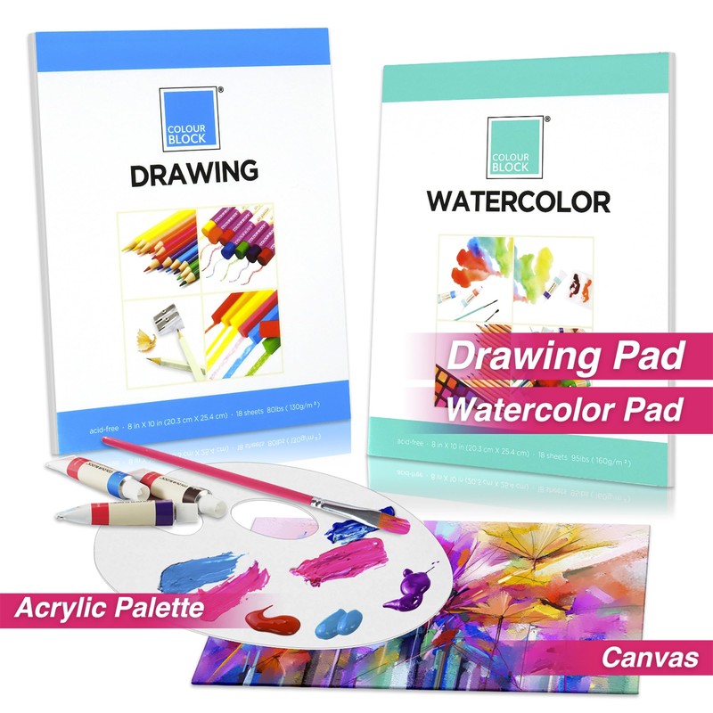 COLOUR BLOCK 151pc Professional Art Supply Set with Mixed Media