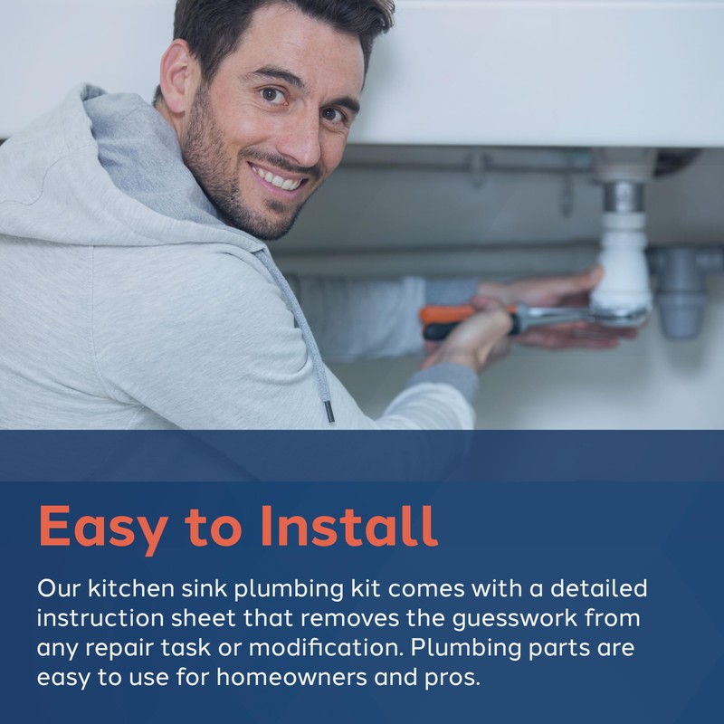 Waxman PlumbCraft 15-Piece Complete Bathroom Sink Drain Repair Kit 7027110N,