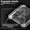 SPORWAY Surface-Mounted Switch, Waterproof, Wet Room Switch, Surface-Mounted, IP66 Waterproof