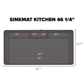 WeatherTech SinkMat – Waterproof Under Sink Liner Mat for Kitchen Bathroom – 46” x 22” Inches - Durable, Flexible Tray – Home undersink Organizer Must Haves, Tan