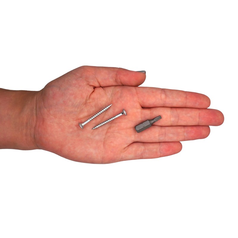 SKIR'CO (100 pcs) Zinc Plated Steel Wood Screws 3.5 x