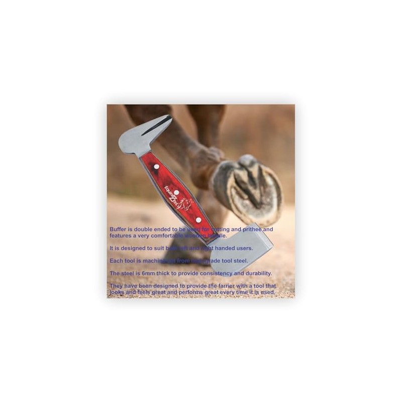 Equinez Tools Farrier Hoof Buffer Stainless Steel with Special Ergonomic