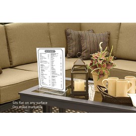 Marketing Holders Literature Flyer Poster Frame Letter Notice Menu Pricing Deli Table Tent Countertop Expo Event Sign Holder Display Stand Double Sided Bottom Loading (1, 11"w x 14"h)