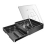 GoCozy Silverware Organizer with Lid, 9 Compartments Flatware Organizer, Plastic