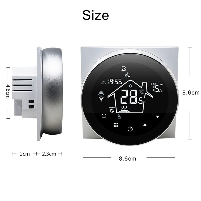 KETOTEK Smart Underfloor Heating Thermostats Water WiFi Compatible with Alexa,